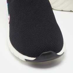 مملوكة مسبقًا Louis Vuitton Black Knit Fabric Aftergame High-Top Sneakers Size 36