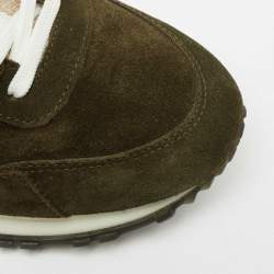 Louis Vuitton Tri Color Suede, Mesh and Leather Run Away Low-Top Sneakers Size 38