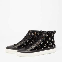 Leather trainers Louis Vuitton Black size 40 EU in Leather - 29945290
