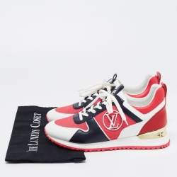 Louis Vuitton Multicolor Mesh And Leather Run Away Low Top Sneakers Size 37.5