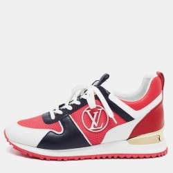 Louis Vuitton Multicolor Mesh And Leather Run Away Low Top Sneakers Size 37.5