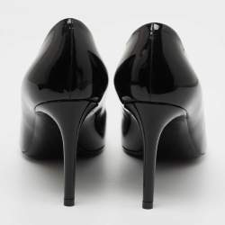 Pre Owned Louis Vuitton Black Patent Leather Fiance Pumps Size 39