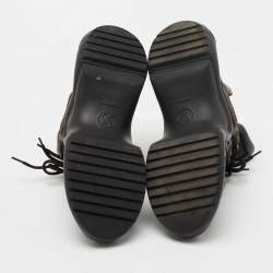 مملوكة مسبقًا Louis Vuitton Black/Brown Mesh and Monogram Canvas Archlight Sneakers Size 39