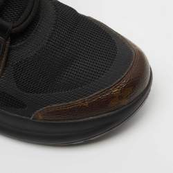 مملوكة مسبقًا Louis Vuitton Black/Brown Mesh and Monogram Canvas Archlight Sneakers Size 39