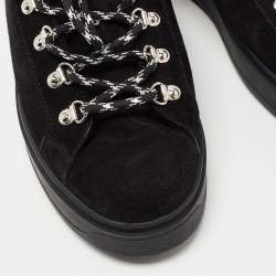 Louis Vuitton Black Suede Low Top Sneakers Size 40