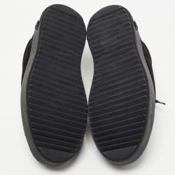 Louis Vuitton Black Suede Low Top Sneakers Size 40