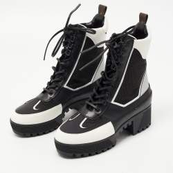 Louis Vuitton Laureate Platform Desert Boot BLACK. Size 36.0