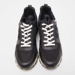 Louis Vuitton Black Leather and Mesh Run Away Sneakers Size 39