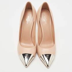 Louis Vuitton Beige Leather Urban Twist Pumps  38