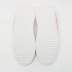 Louis Vuitton White Leather Low Top Sneakers Size 38