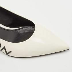 Louis Vuitton Cream Patent Leather Call Back Pointed Toe Pumps Size 40