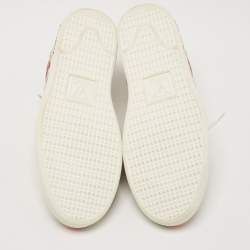 Louis Vuitton Multicolor Damier Azur Canvas And Leather Trim Overcloud Lace Up Sneakers Size 40