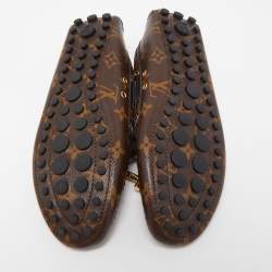 Louis Vuitton Brown Monogram Canvas Gloria  Loafers Size 37.5
