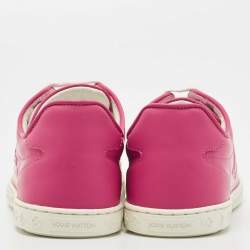 Louis Vuitton Pink Leather Low Top Sneakers Size 36.5