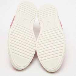 Louis Vuitton Pink Leather Low Top Sneakers Size 36.5