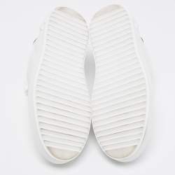 Louis Vuitton White/Brown Monogram Leather Time Out Sneakers Size 39