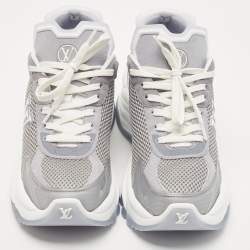Louis Vuitton Grey PVC and Mesh Low Top Sneakers Size 38