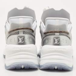 Louis Vuitton Grey PVC and Mesh Low Top Sneakers Size 38