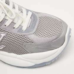 Louis Vuitton Grey PVC and Mesh Low Top Sneakers Size 38