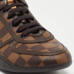 Louis Vuitton Brown Damier Ebene Canvas and Leather Low Top Sneakers Size 38