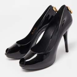 مملوكة مسبقًا Louis Vuitton Black Patent Leather Oh Really!  Pumps Size 37.5