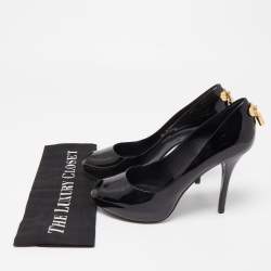 مملوكة مسبقًا Louis Vuitton Black Patent Leather Oh Really!  Pumps Size 37.5
