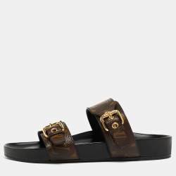 Louis Vuitton Brown Monogram Canvas Bom Dia Flats Size 38