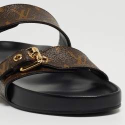 Louis Vuitton Brown Monogram Canvas Bom Dia Flats Size 38