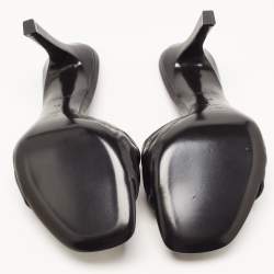 Louis Vuitton Black Leather Revival Mules Sandals Size 38