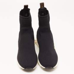 Louis Vuitton Black Knit Fabric Aftergame High Top Sneakers Size 40
