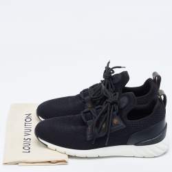 Louis Vuitton Black Mesh and Canvas Aftergame Sneakers Size 40