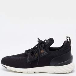 Louis Vuitton Black Mesh and Canvas Aftergame Sneakers Size 40