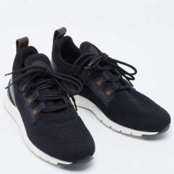 Louis Vuitton Black Mesh and Canvas Aftergame Sneakers Size 40