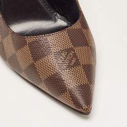 Louis Vuitton Brown Monogram Canvas Chérie Pointed Toe Pumps Size 39