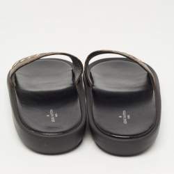 Louis Vuitton Brown Monogram Canvas Sunbath Flat Slides Size 41