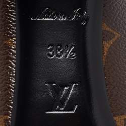 Pre Owned Louis Vuitton Brown Monogram Canvas Madeleine Pumps Size 38.5 