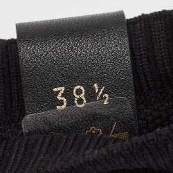 Louis Vuitton Black Knit Fabric Run 55 Sneakers Size 38.5