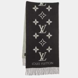 Louis Vuitton Black Cashmere Reykjavik Scarf