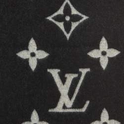 Louis Vuitton Black Cashmere Reykjavik Scarf