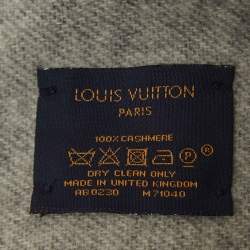 Louis Vuitton Black Cashmere Reykjavik Scarf