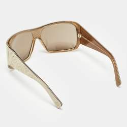 Pre Owned Louis Vuitton Brown/Cream Monogram Mahina  Z0173W Sunglasses