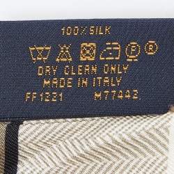 Pre Owned Louis Vuitton White Since 1854 Monogram Silk Bandeau