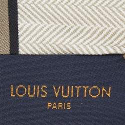 Pre Owned Louis Vuitton White Since 1854 Monogram Silk Bandeau