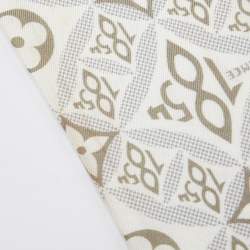 Pre Owned Louis Vuitton White Since 1854 Monogram Silk Bandeau