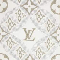 Pre Owned Louis Vuitton White Since 1854 Monogram Silk Bandeau
