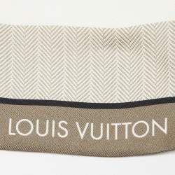 Pre Owned Louis Vuitton White Since 1854 Monogram Silk Bandeau