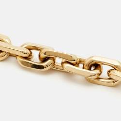 Pre Owned Louis Vuitton  LV Edge  Cadenas  Gold Tone Necklace