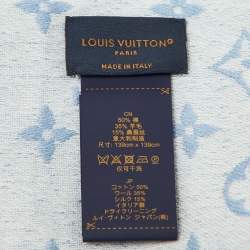 Louis Vuitton Blue Monogram Cotton & Wool My Daily Denim Shawl