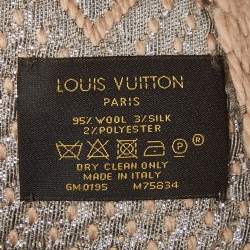 Louis Vuitton Beige Logomania Shine Scarf