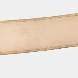 Pre Owned Louis Vuitton Damier Azur Canvas LV Initiales Belt 95 CM